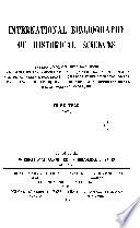 International Bibliography of Historical Sciences