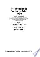 International Books in Print 1990