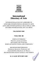 International Directory of Arts