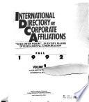 International Directory of Corporate Affiliations