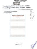 International Forum on Forecasting El Niño