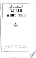 International World Who's who