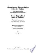 Internationaler biographischer Index der Medizin
