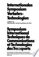 Internationales Symposium Verkehrstechnologien: Opening ceremony