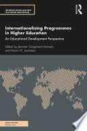 Internationalising Programmes in Higher Education