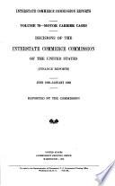 Interstate Commerce Commission Reports