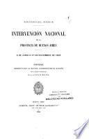 Intervención nacional en la Provincia de Buenos Aires, 8 de junio á 27 de noviembre de 1903