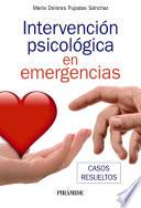 Intervención psicológica en emergencias