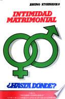 Intimidad matrimonial