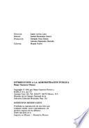 Introducción a la administración pública