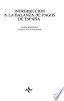Introducción a la balanza de pagos de España