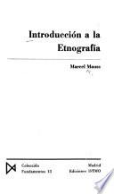 Introducción a la etnografía