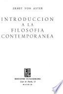 Introducción a la filosofía contemporánea