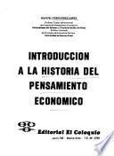 Introducción a la historia del pensamiento económico