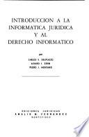 Introducción a la informática jurídica y al derecho informático