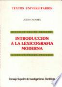 Introducción a la lexicografía moderna