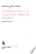 Introducción a la literatura medieval española