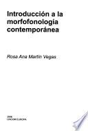 Introducción a la morfofonología contemporánea