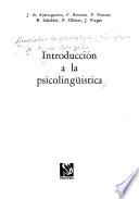 Introducción a la psicolingüística