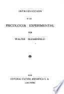 Introducción a la psicología experimental
