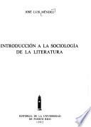 Introducción a la sociología de la literatura