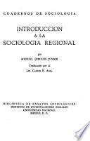 Introducción a la sociología regional