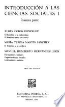 Introducción a las ciencias sociales I.