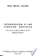 Introducción a las ciencias sociales