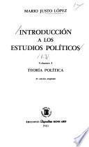Introducción a los estudios políticos
