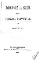 Introducción al estudio de la historia universal