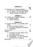 Introducción al estudio de la legítima defensa