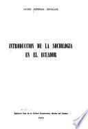 Introducción de la sociología en el Ecuador