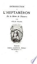 Introduction à la l'Heptaméron de la reine de Navarre