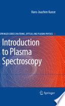 Introduction to Plasma Spectroscopy