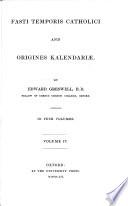 Introduction to the Tables of the Fasti Catholici