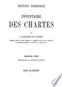Inventaire des chartes