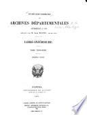 Inventaire-sommaire des archives départementales antérieures à 1790