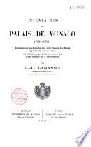 Inventaires du palais de Monaco