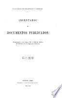 Inventario de documentos publicados