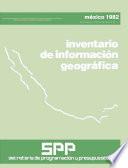 Inventario de información geográfica 1982. Enero, número 1