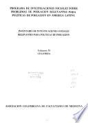 Inventario de investigaciones sociales relevantes para políticas de población: Asociación Colombiana de Facultades de Medicina. Colombia