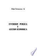 Inversión pública y gestión económica