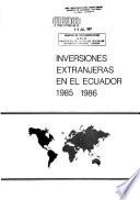 Inversiones extranjeras en el Ecuador