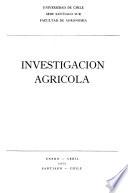 Investigación agrícola