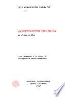 Investigación científica en el área jurídica--