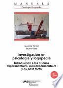 Investigación en psicología y logopedia