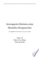Investigación histórica sobre detenidos desaparecidos: Datos de las víctimas, fichas personales : Uruguay, Argentina (A-G)