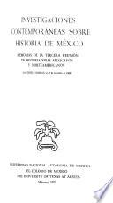 Investigaciones contemporáneas sobre historia de Mexico