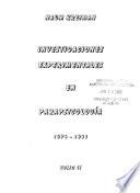 Investigaciones experimentales en parapsicología: 1976-1981