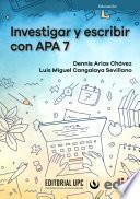 Investigar y escribir con APA 7